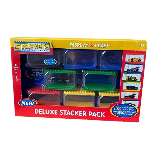 Stackers Building Track Systemm Other - Racing Champions Stackers Building Track System, Plus Car & Display Cases. NEW